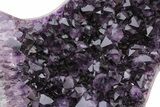 Deep-Purple Amethyst Wings on Metal Stand - Large Crystals #209260-14